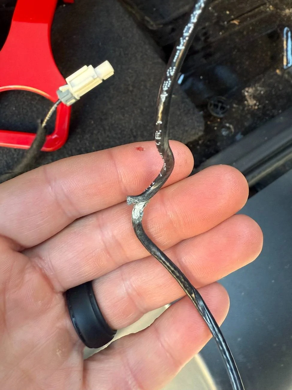 Jeep Wrangler JL Backup Camera Wire Damage Help IMG_0090