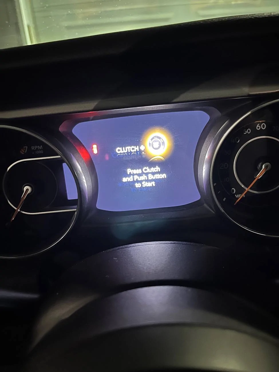Jeep Wrangler JL Missing Odometer and clutch message IMG_1871