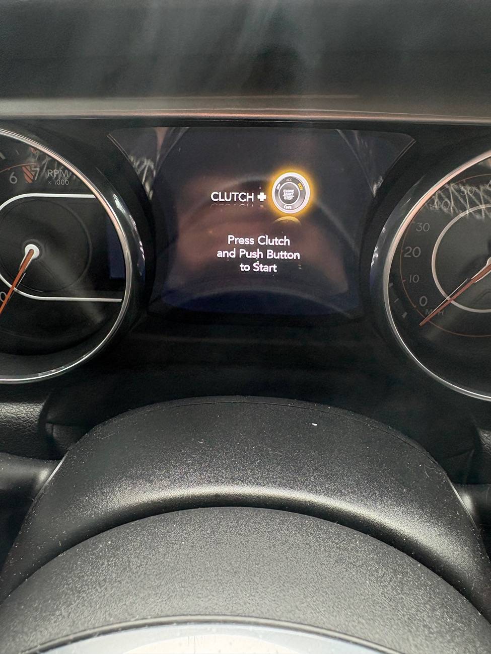 Jeep Wrangler JL Missing Odometer and clutch message IMG_7896