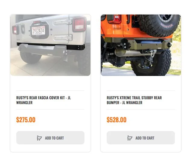 Jeep Wrangler JL BUMPERS in California Screen Shot 2025-02-12 at 1.32.40 PM