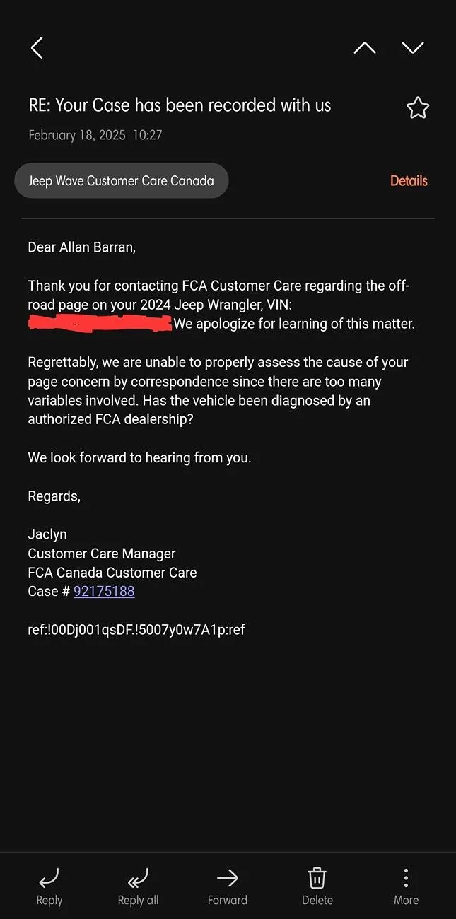Jeep Wrangler JL Issues with Off-Road pages Screenshot_20250218_113128_Email