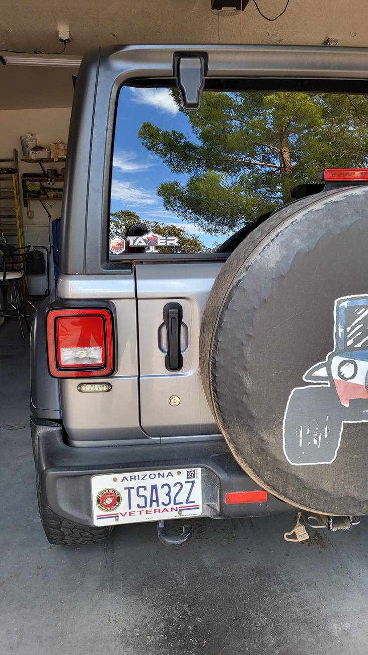 Jeep Wrangler JL Lets see those personalized plates!!! 20250204_093631
