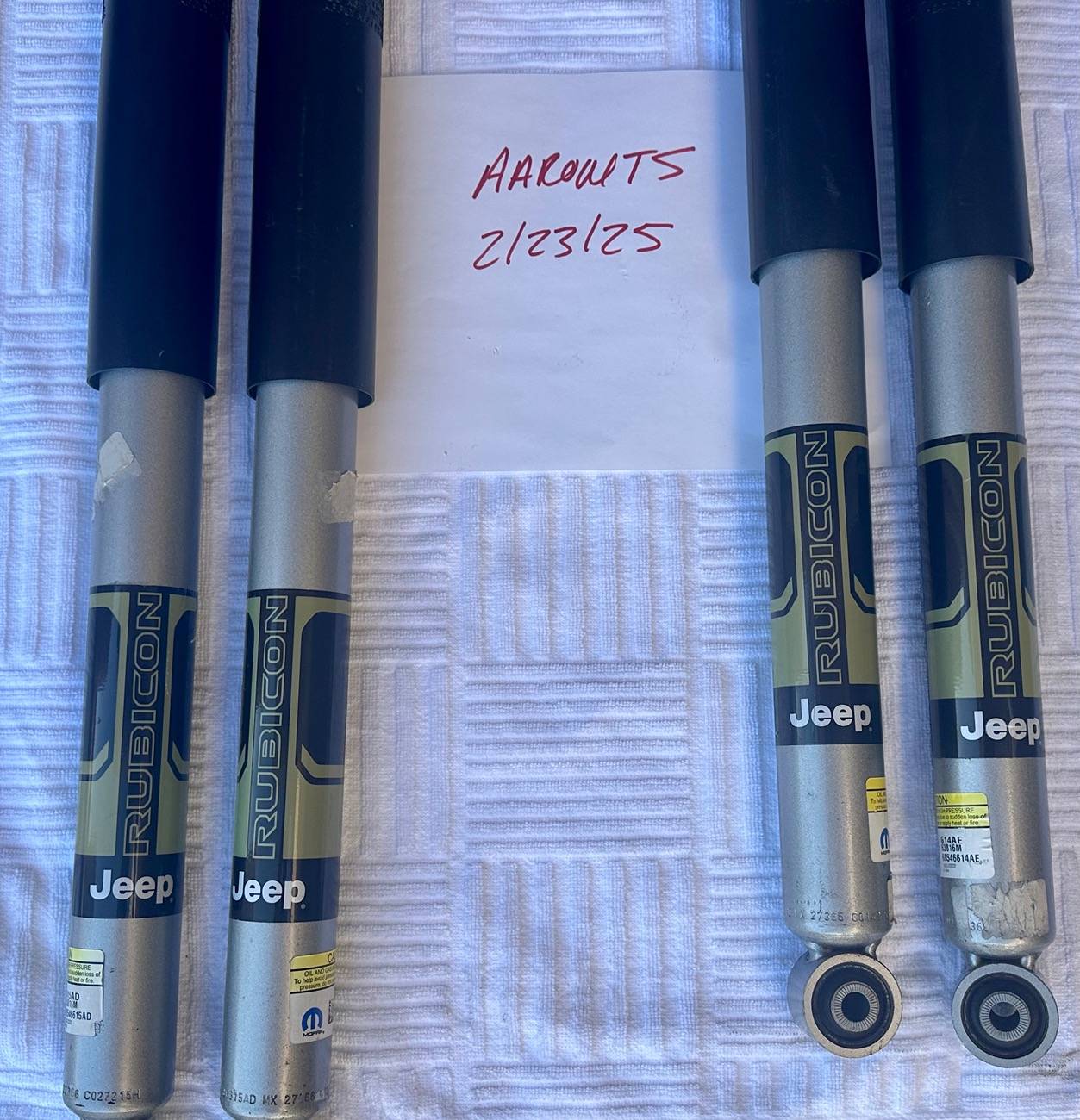 Jeep Wrangler JL OEM Rubicon 392 Shocks. B270059C-91A7-4DC4-BC9C-1CF0A81D3928