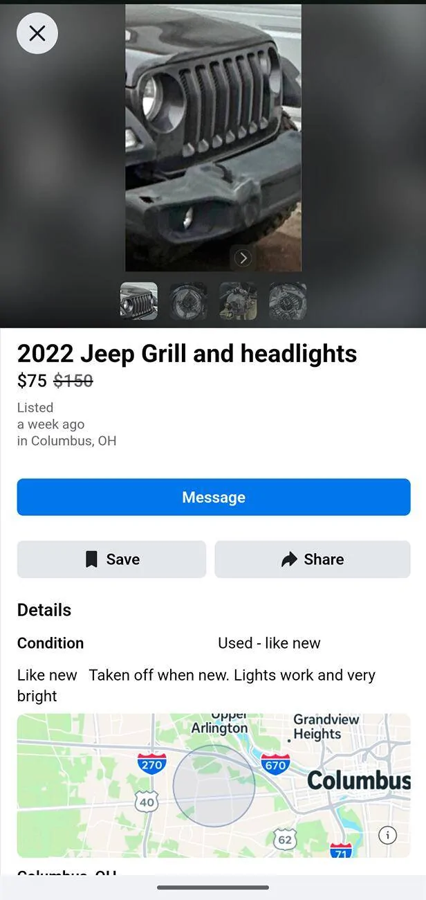 Jeep Wrangler JL looking for a 2024 grill 1000022517