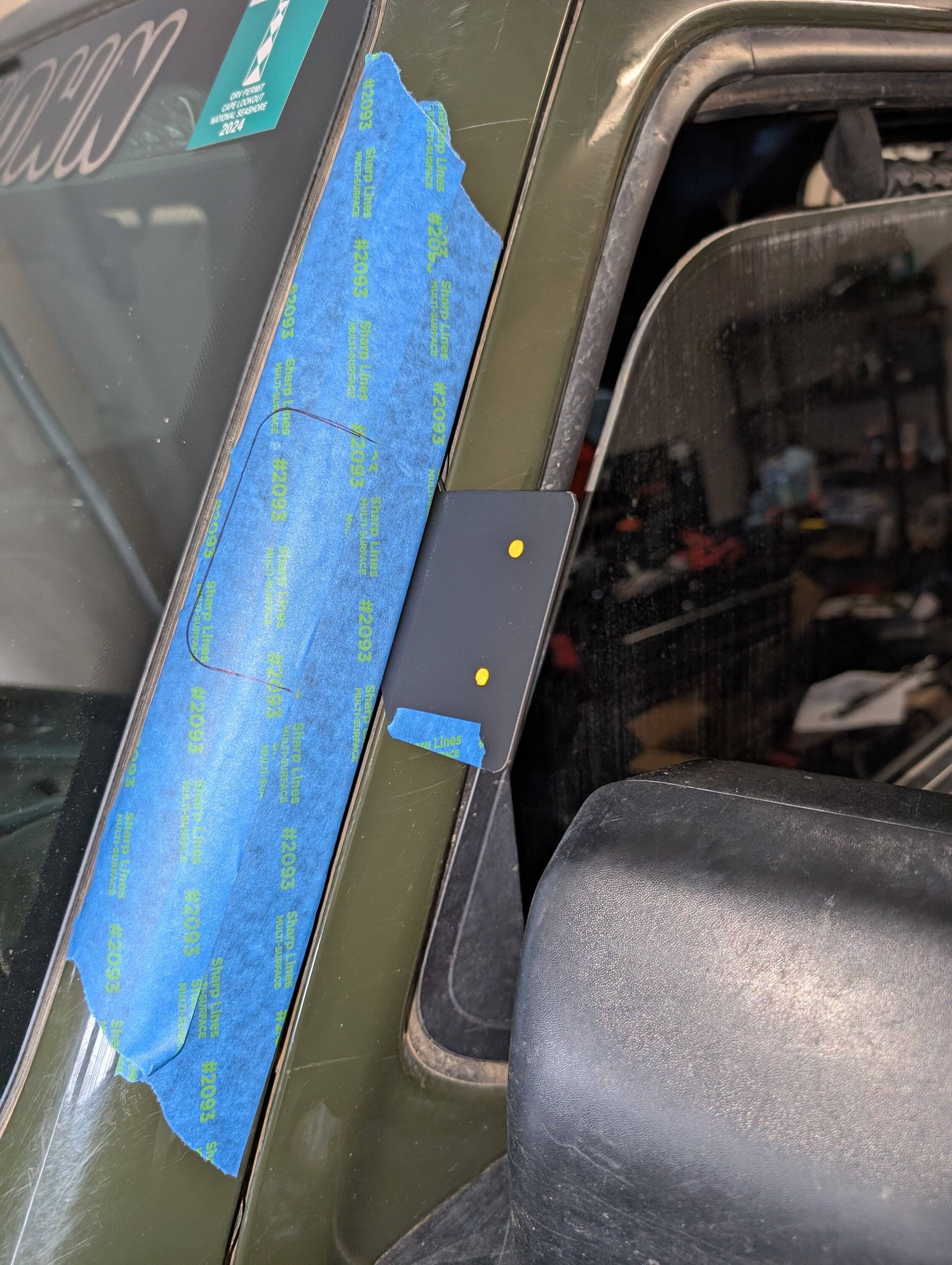 Jeep Wrangler JL AEV Snorkel Custom A-Pillar Bracket PXL_20250207_145336525