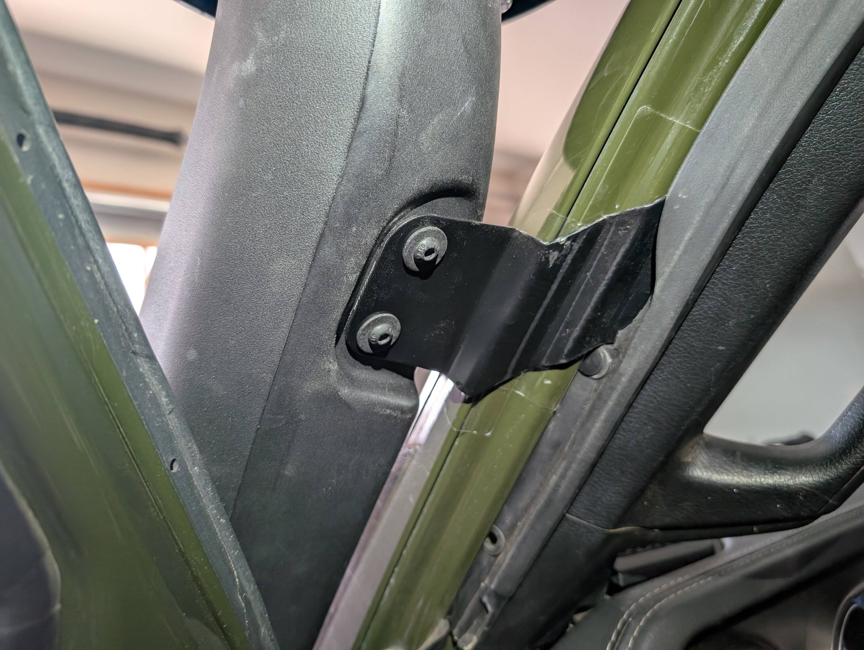 Jeep Wrangler JL AEV Snorkel Custom A-Pillar Bracket PXL_20250304_164423975