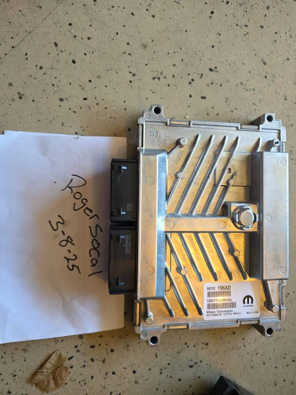 Jeep Wrangler JL New ecu for jeep unprogramed 20250308_153704