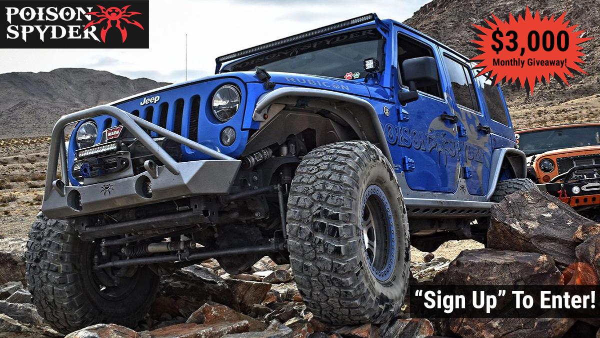 Jeep Wrangler JL Monthly Giveaway! PoisonSpyderMonthlyGiveAway