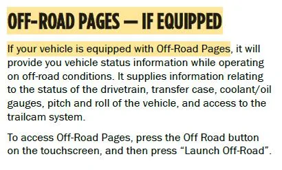Jeep Wrangler JL Off Road page not working 1741986858638-0k