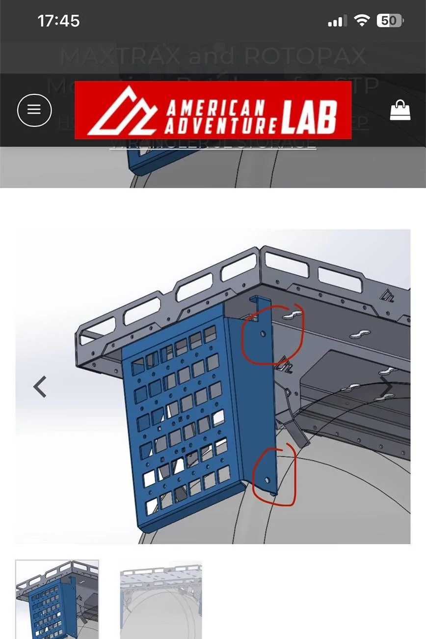 Jeep Wrangler JL Mass spare tire platform rack IMG_2667