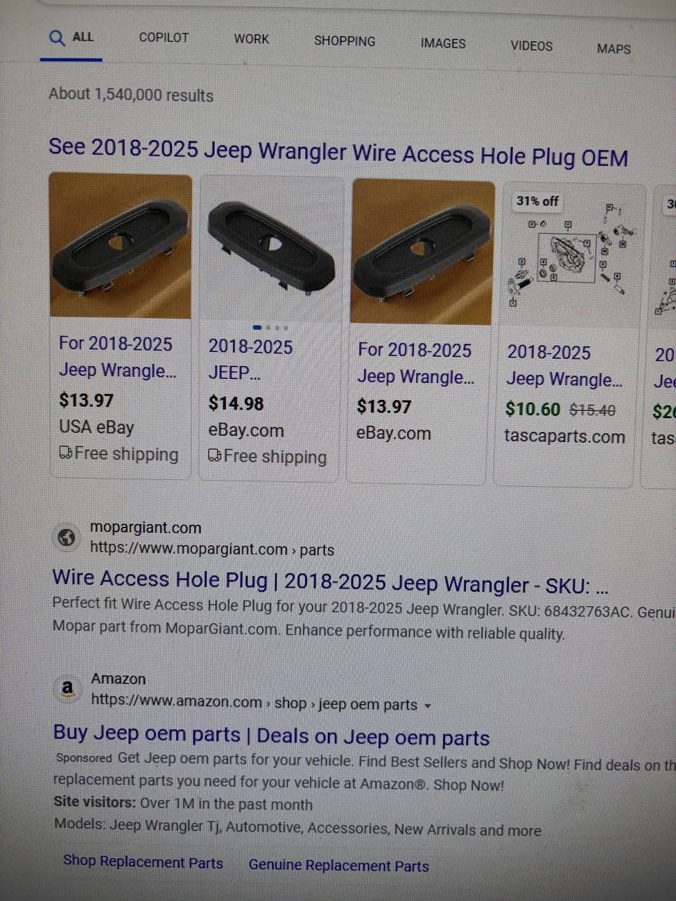 Jeep Wrangler JL JL wire access hole plug IMG_2124