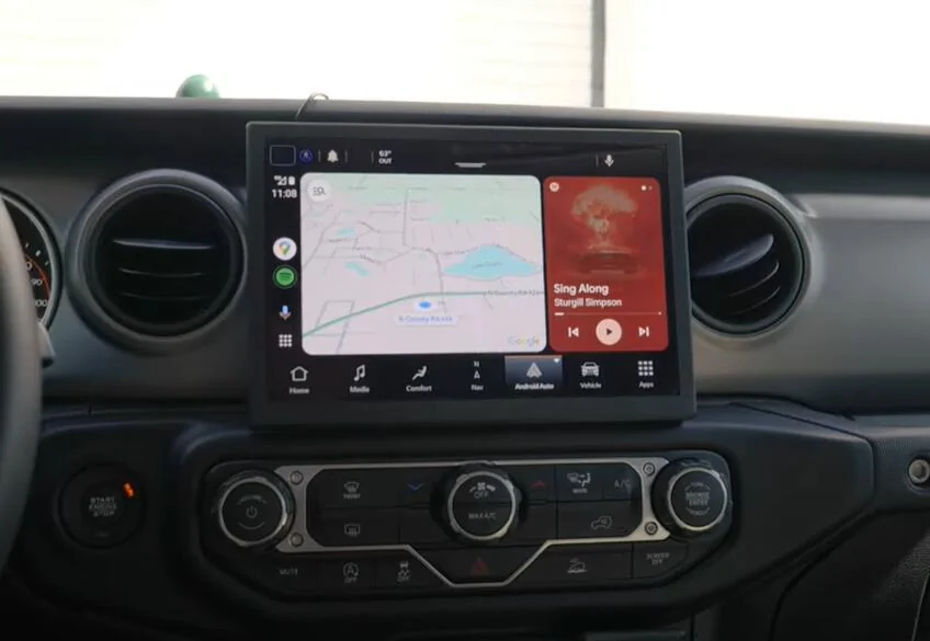 Jeep Wrangler JL Uconnect Display Issues - Red Lines Wrangler JL 10.1