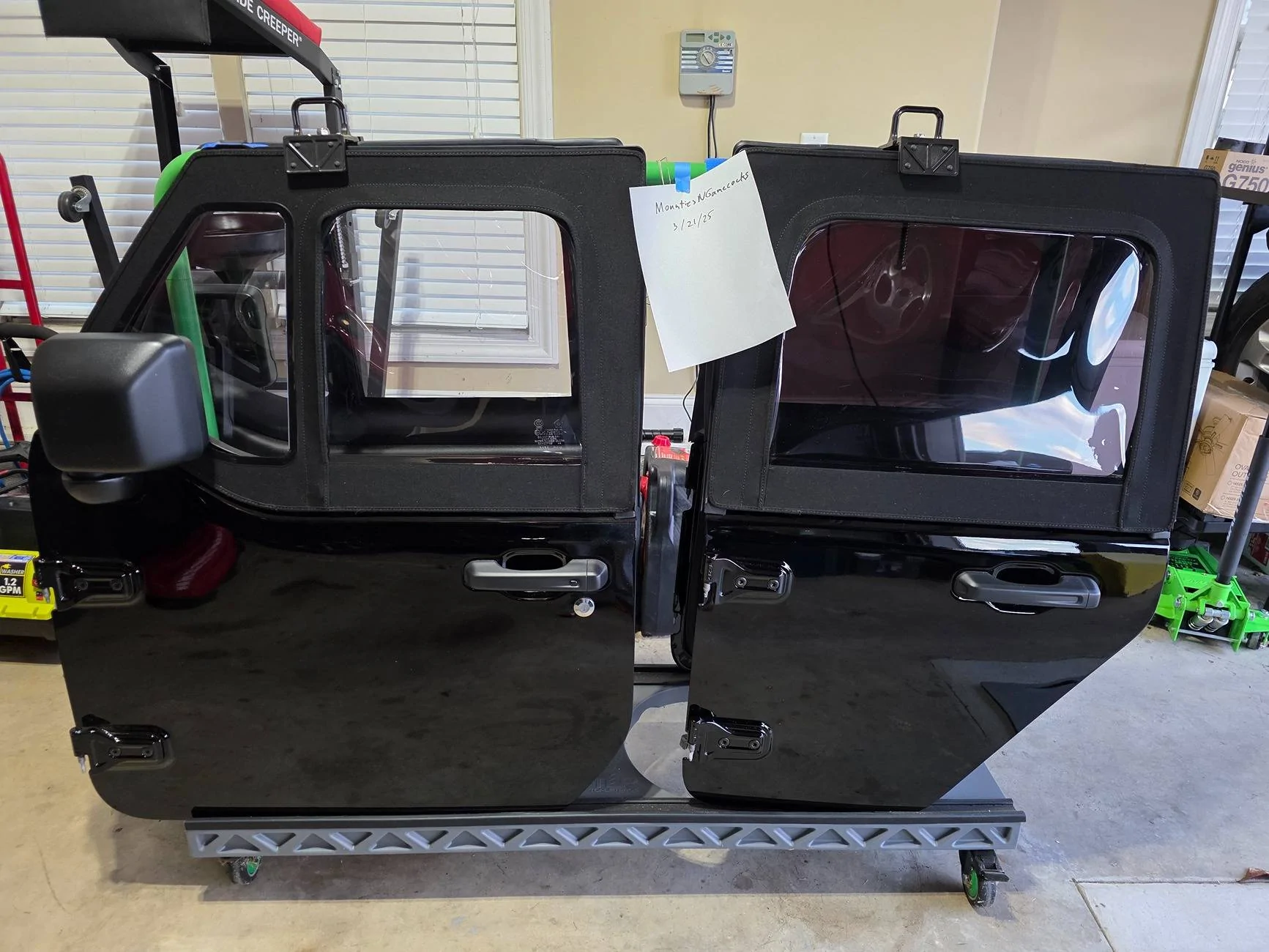 Jeep Wrangler JL MOPAR Half Doors - Black, JLU, $2750 20250321_182801