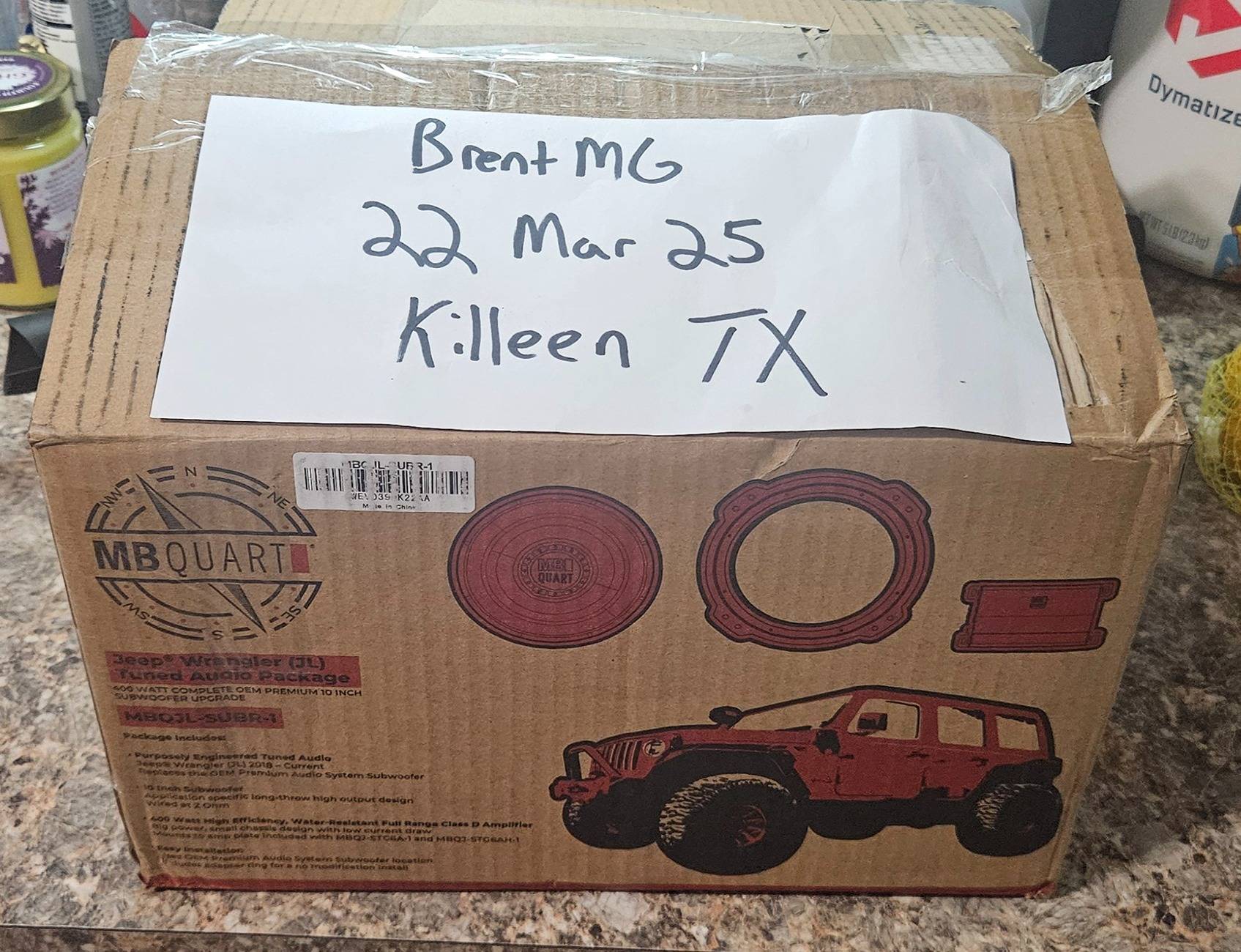 Jeep Wrangler JL MB Quart Sub and AMP FS 20250322_154647