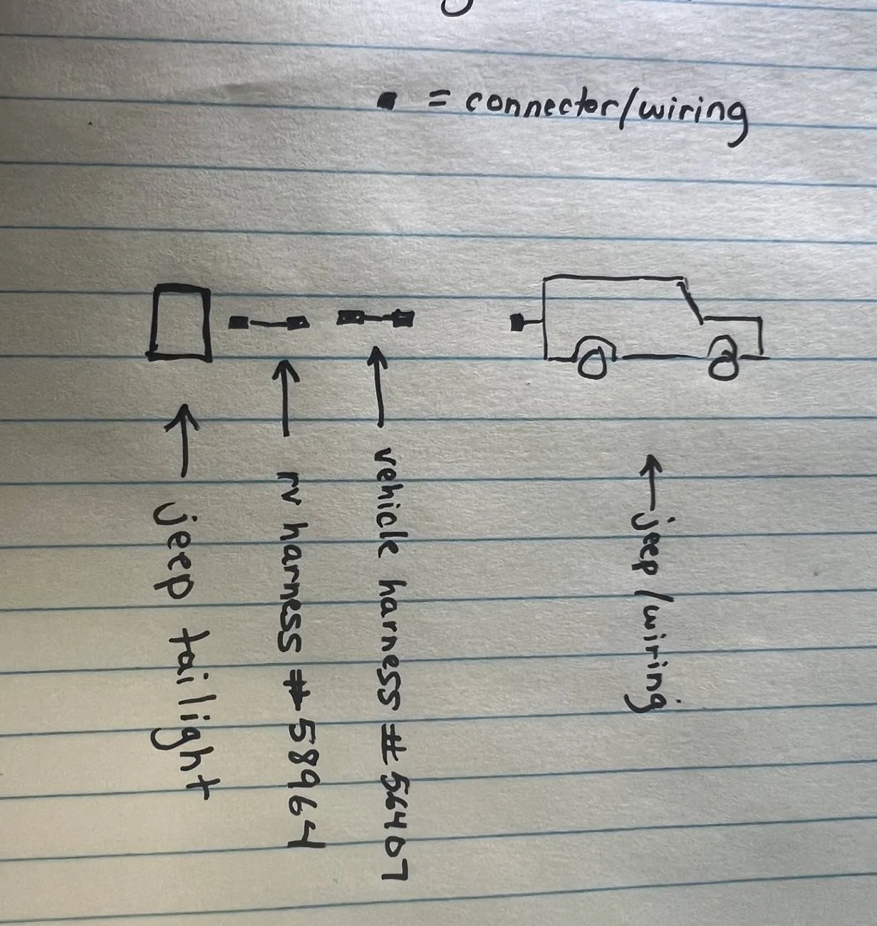 Jeep Wrangler JL Curt 58964 Harness (not working) Curt58964