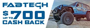 Jeep Wrangler JL Fabtech and Dirt Logic shocks Spring promotion is here! JL-fabtech-rebate-300x95