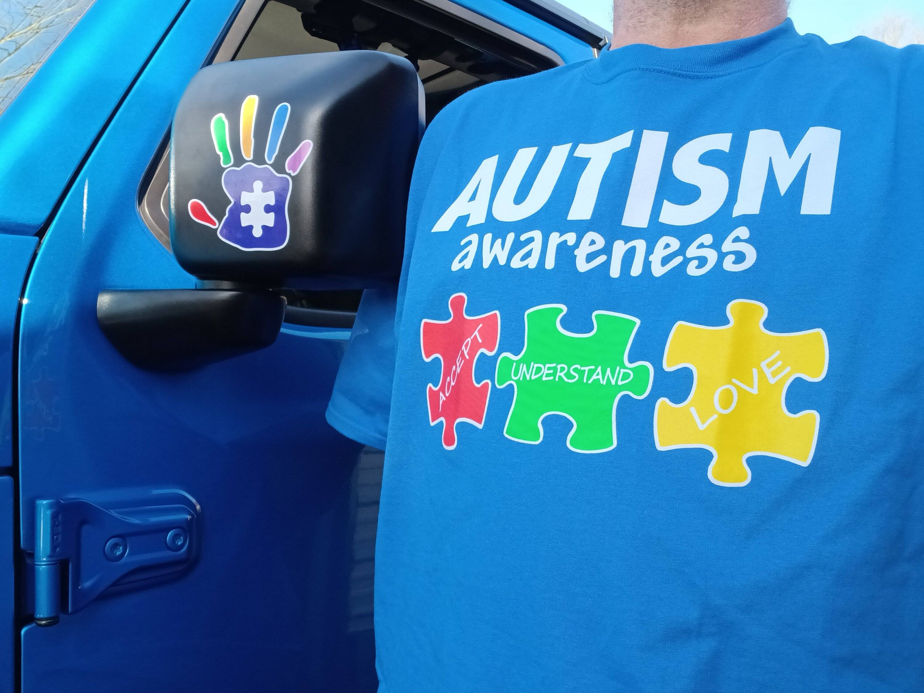 Jeep Wrangler JL Supporting Autism awareness, April 2nd. 20250401_172922