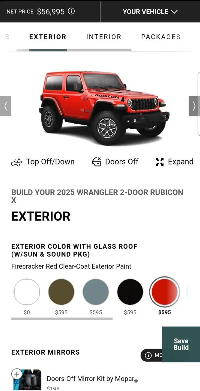 Jeep Wrangler JL Ordering color matched fender flares Screenshot_20250402_114111_Chrom