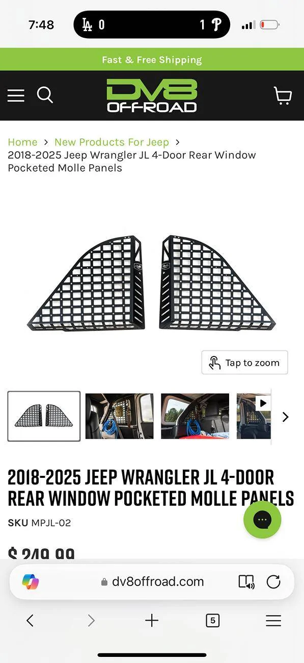 Jeep Wrangler JL Trunk security cover IMG_1663