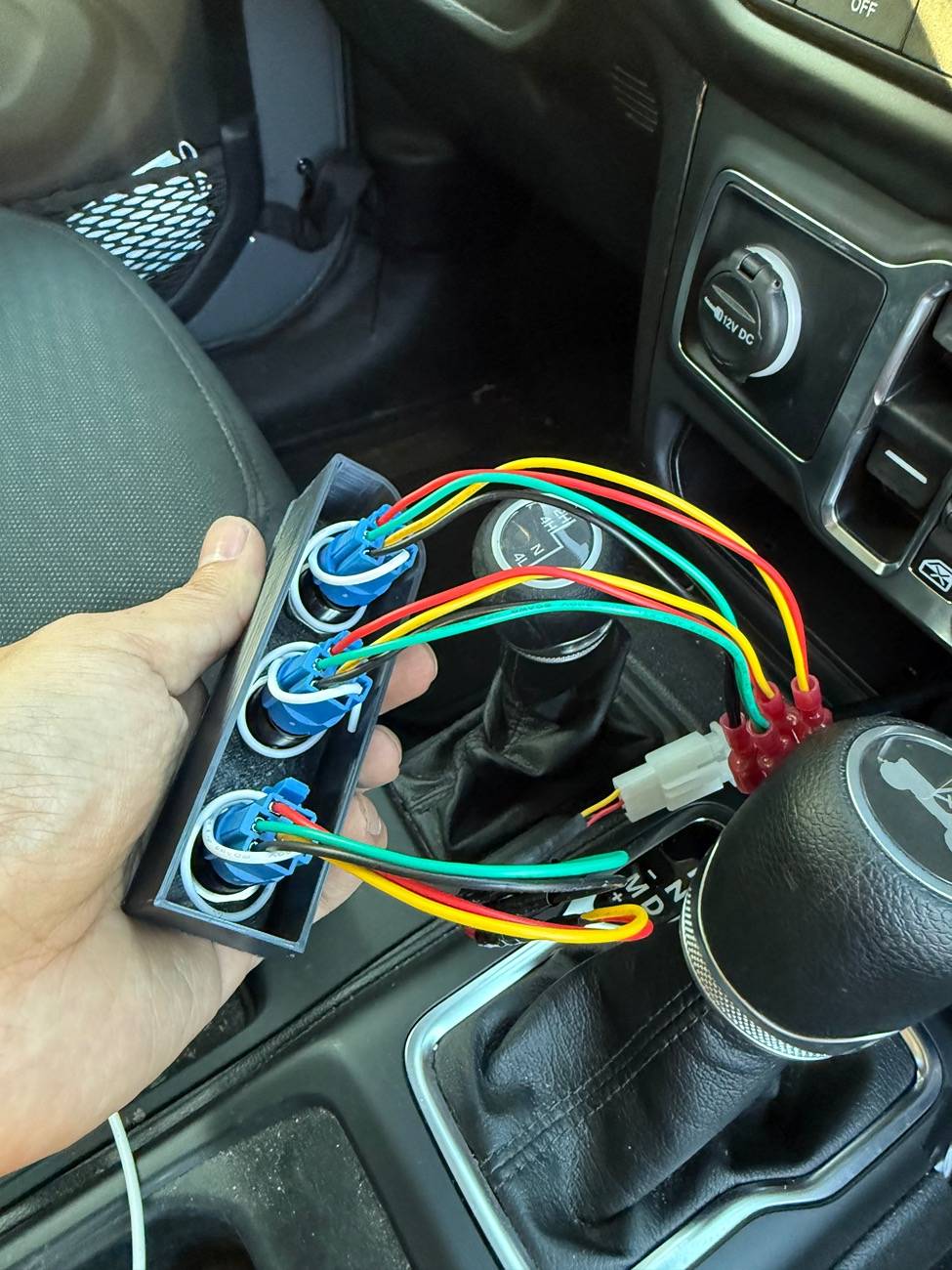 Jeep Wrangler JL 3D printed aux switch panel IMG_1540