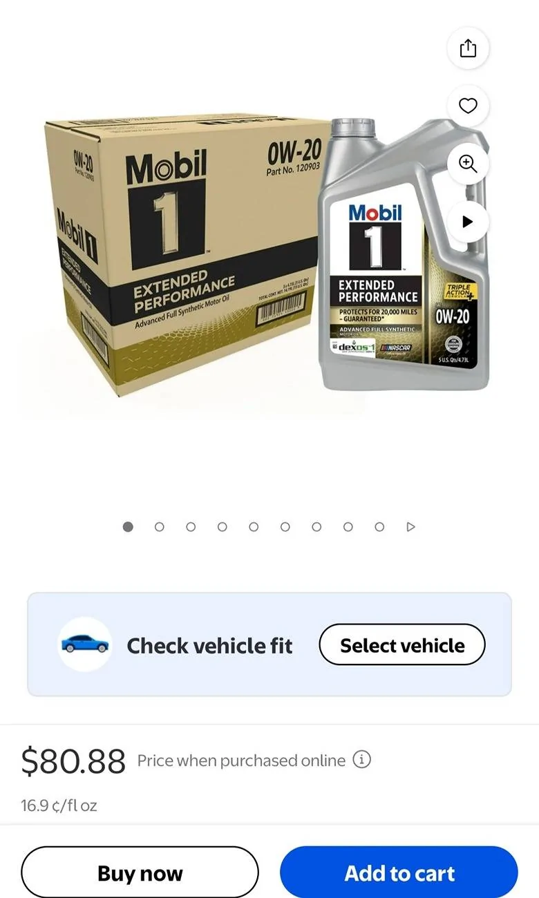 Jeep Wrangler JL 3.6 l Engine Oil Type Screenshot_20250408_184050_Walmart
