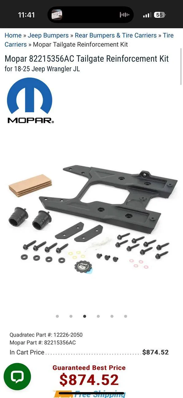 Jeep Wrangler JL Rubicon XR tailgate parts! IMG_6525