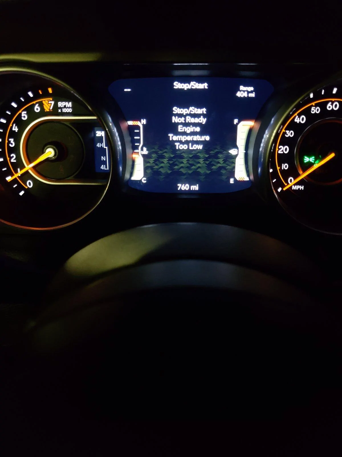 Jeep Wrangler JL Stop start in battery protection mode 20181013_202126