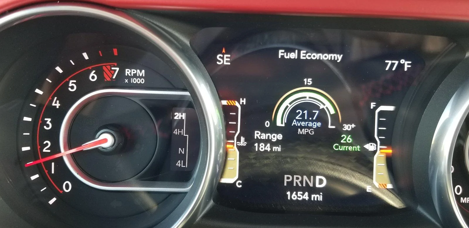 Jeep Wrangler JL JLU Rubicon Average MPG? 20181014_150551