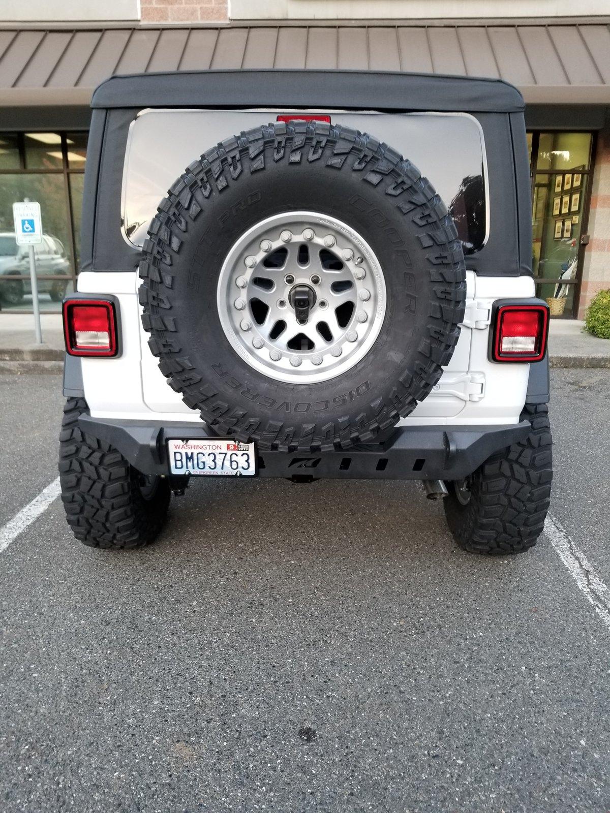 Jeep Wrangler JL Jeep JL Rear Crusher Bumper For Use With Spare Tire 20181015_074155