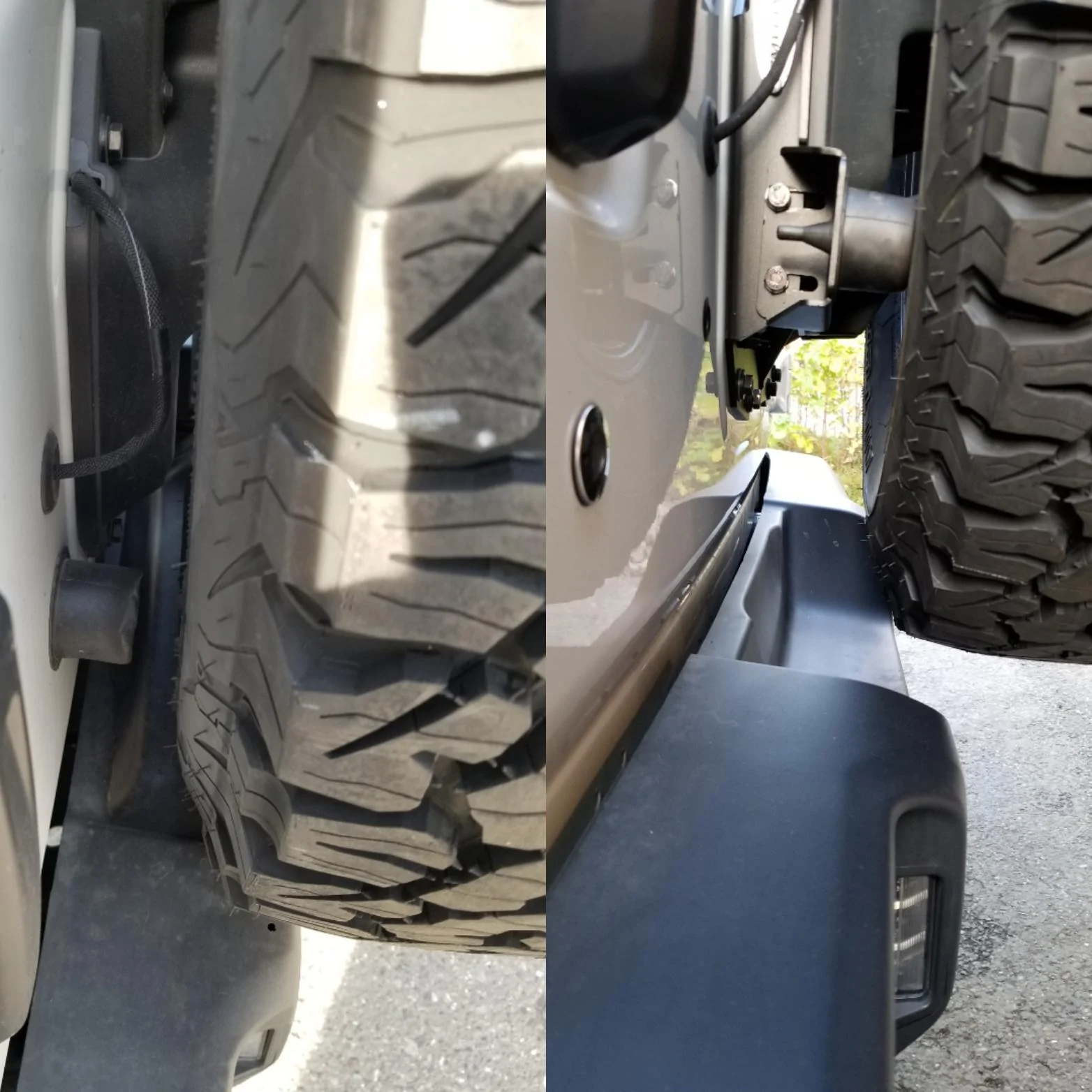 Jeep Wrangler JL Smittybilt spare tire relocation IMG_20181015_152703