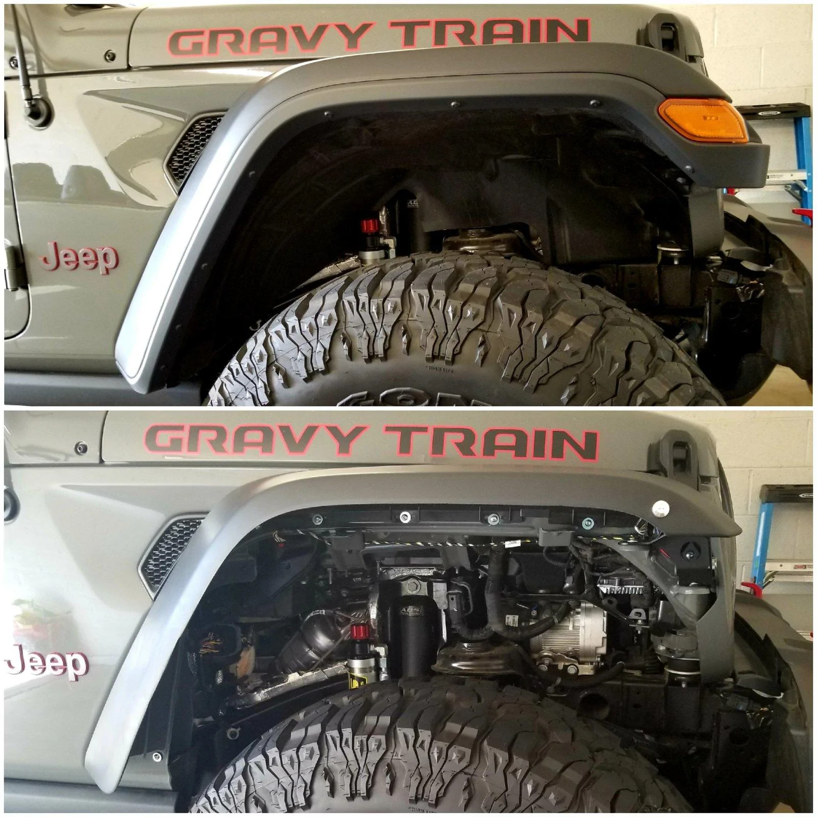 Front Fender Artec Industries JL2112フロントフェンダーチョップキットブラケット。 JEPのために新品のために Artec Industries JL2112 Front Fende Artec Industries Front Inner Fenders Vented All Motors