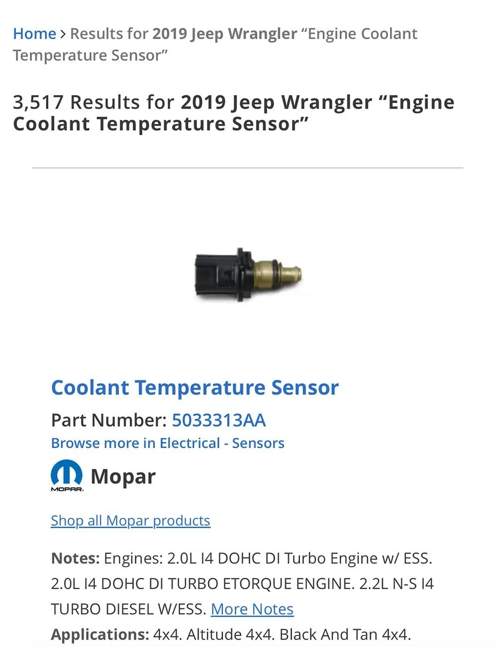 Jeep Wrangler JL Coolant temperature sensor IMG_3820