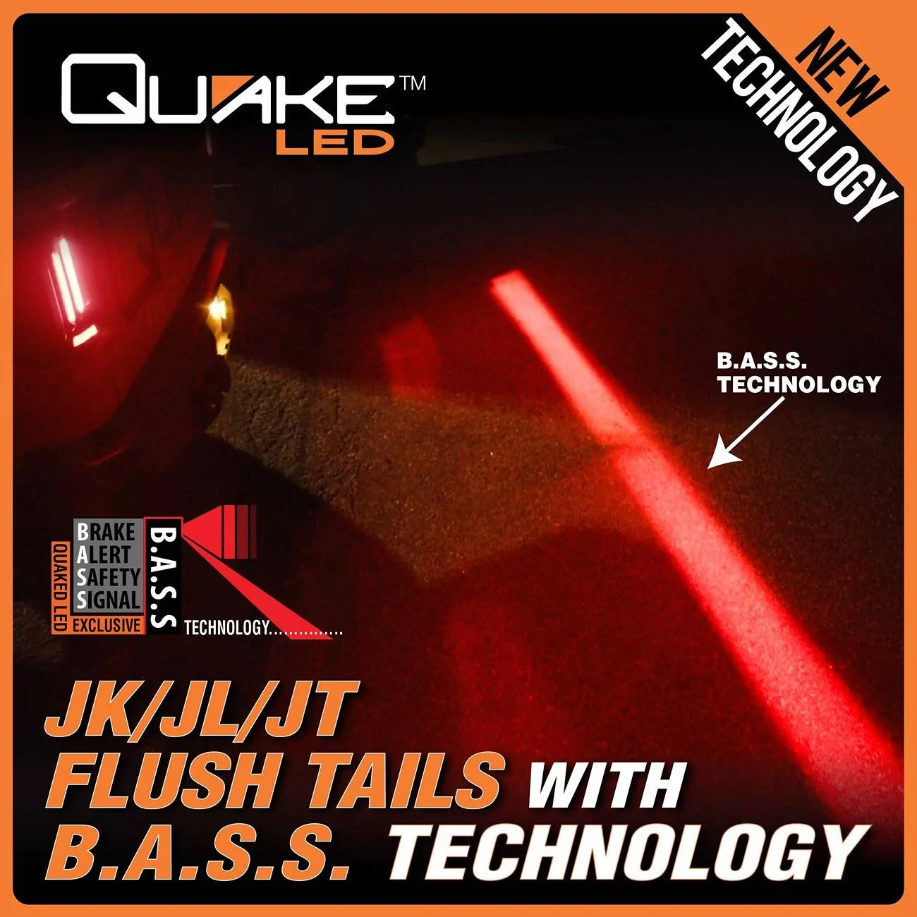 Jeep Wrangler JL !!!NEW Product!!! Quake Led FLUSH Taillights are live! Featuring B.A.S.S. Technology - QMT1537 6_Flush Ads
