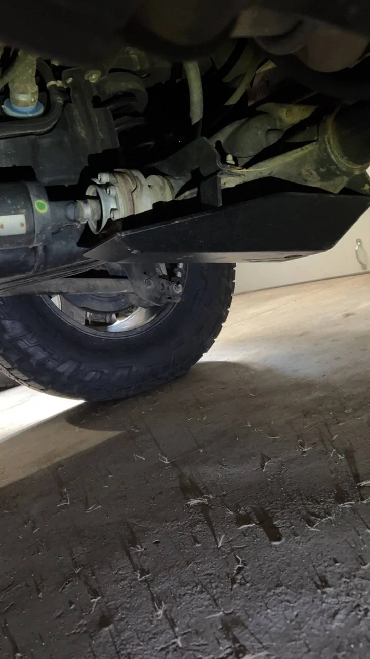 Jeep Wrangler JL Fixing the ugly gap on rough country diff skids IMG_5537