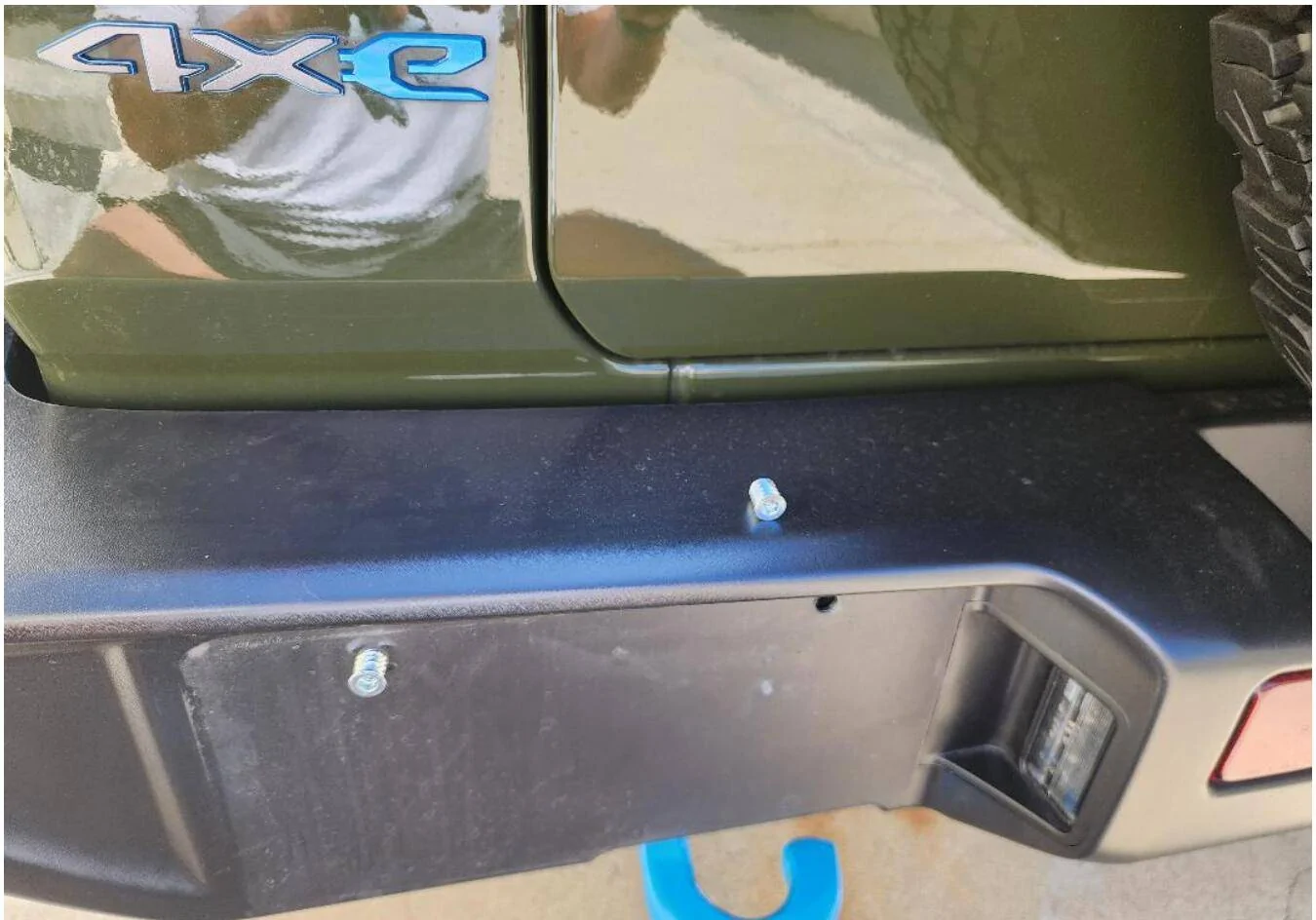 Jeep Wrangler JL Easy rear license plate solution Lic Plate1