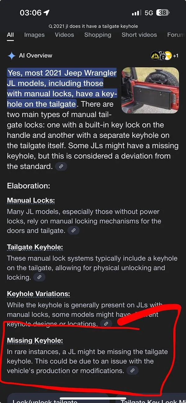 Jeep Wrangler JL So how does one lock the tailgate when the battery is dead? 1746349653982-yv
