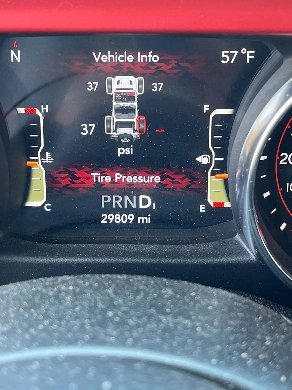 Jeep Wrangler JL Tire pressure light issue imag