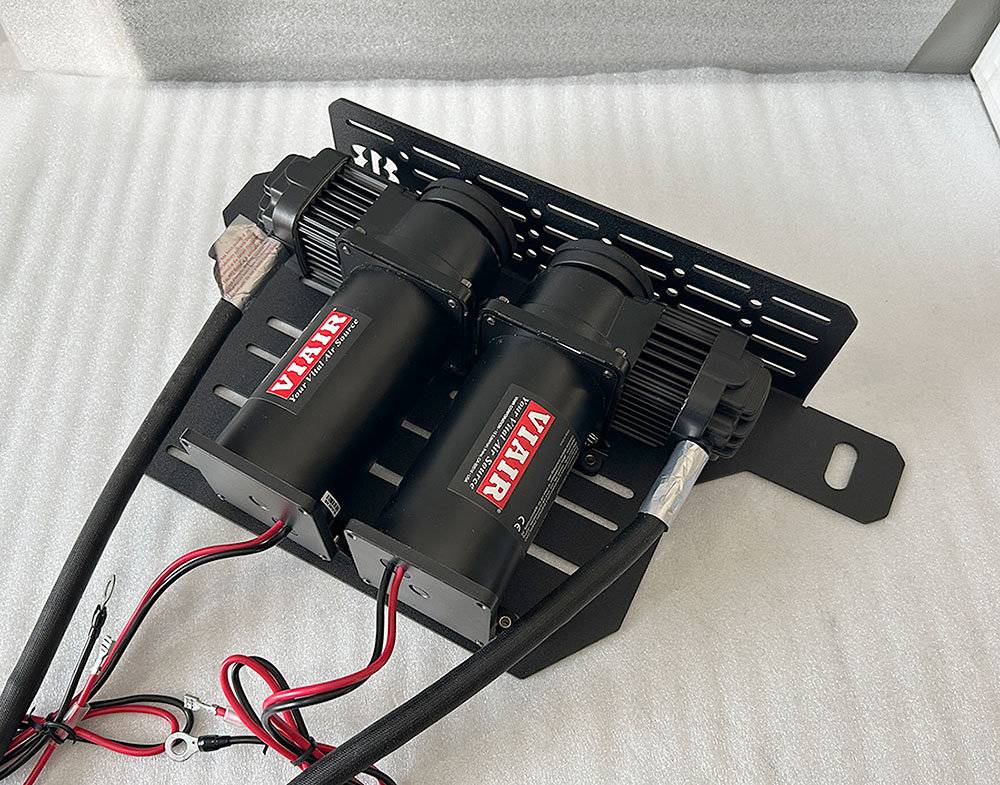 Jeep Wrangler JL arb dual compressor mounted under power seats UFS-0001-1-2