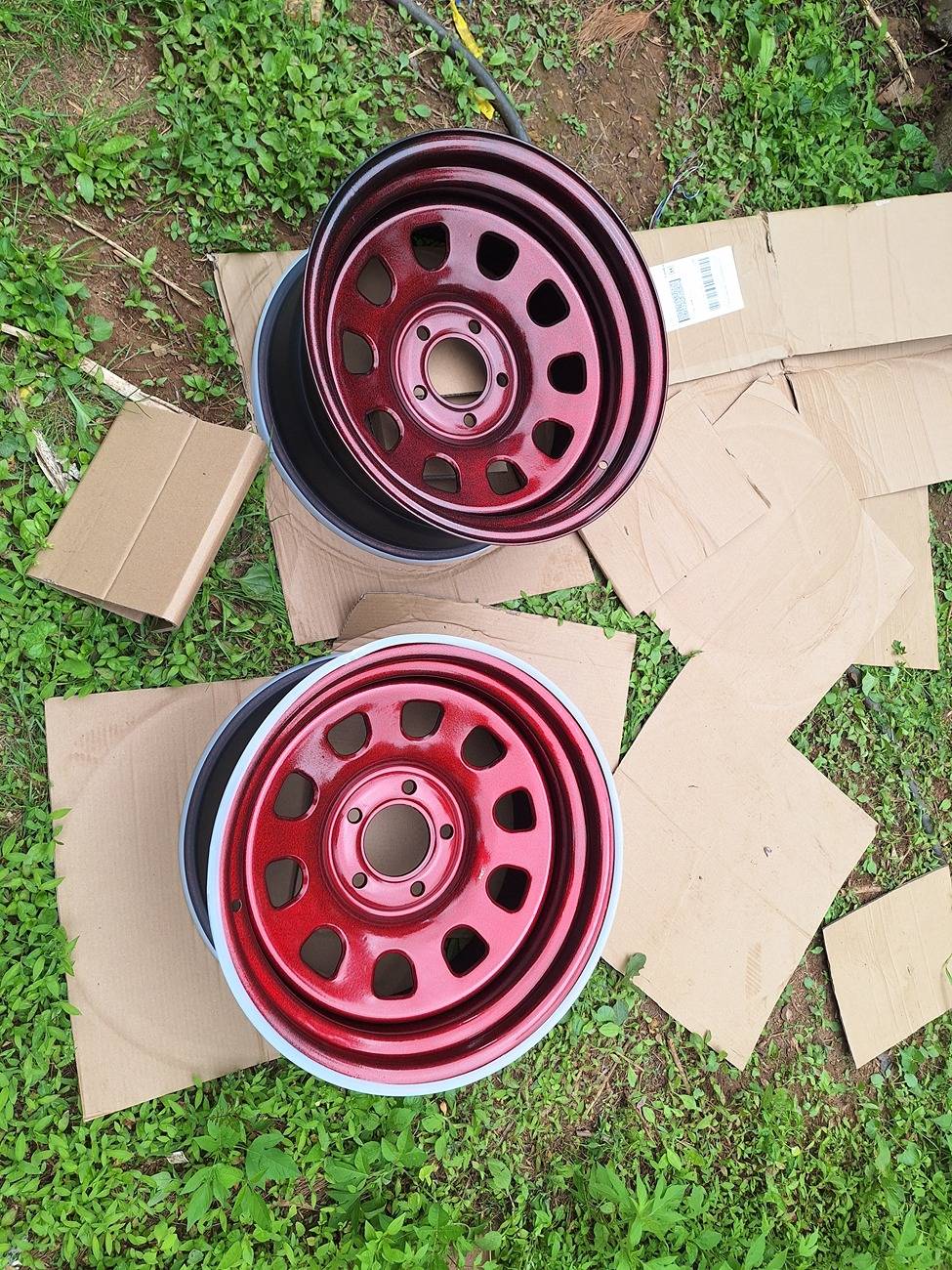 Jeep Wrangler JL Painting my wheels 20250511_131014