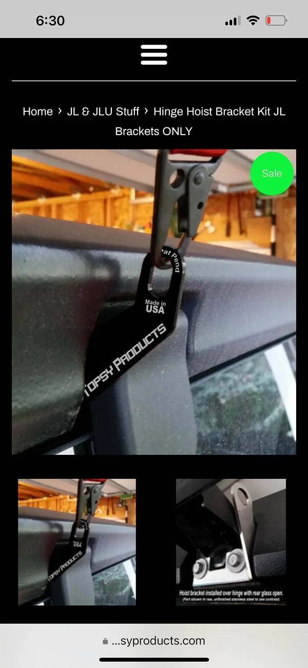 Jeep Wrangler JL Hard Top Removal & Storage IMG_1484