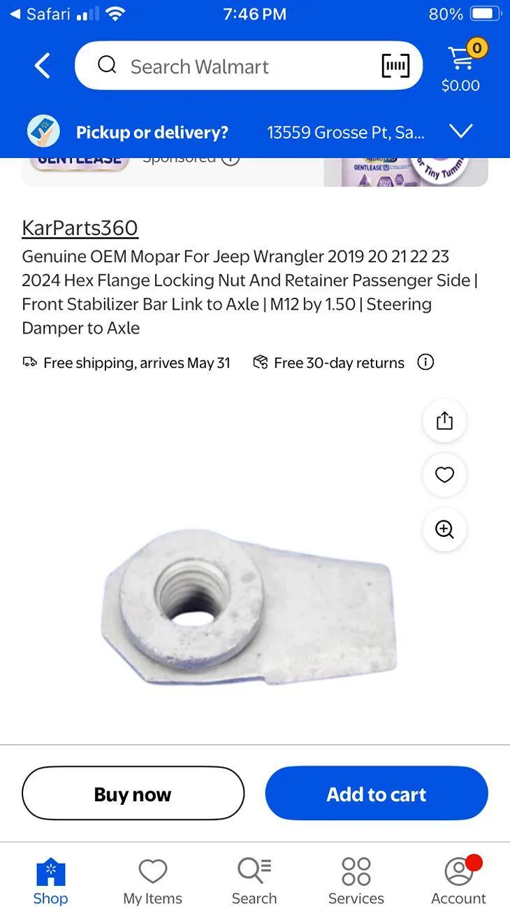 Jeep Wrangler JL Sway bar end link flag nut? IMG_5201