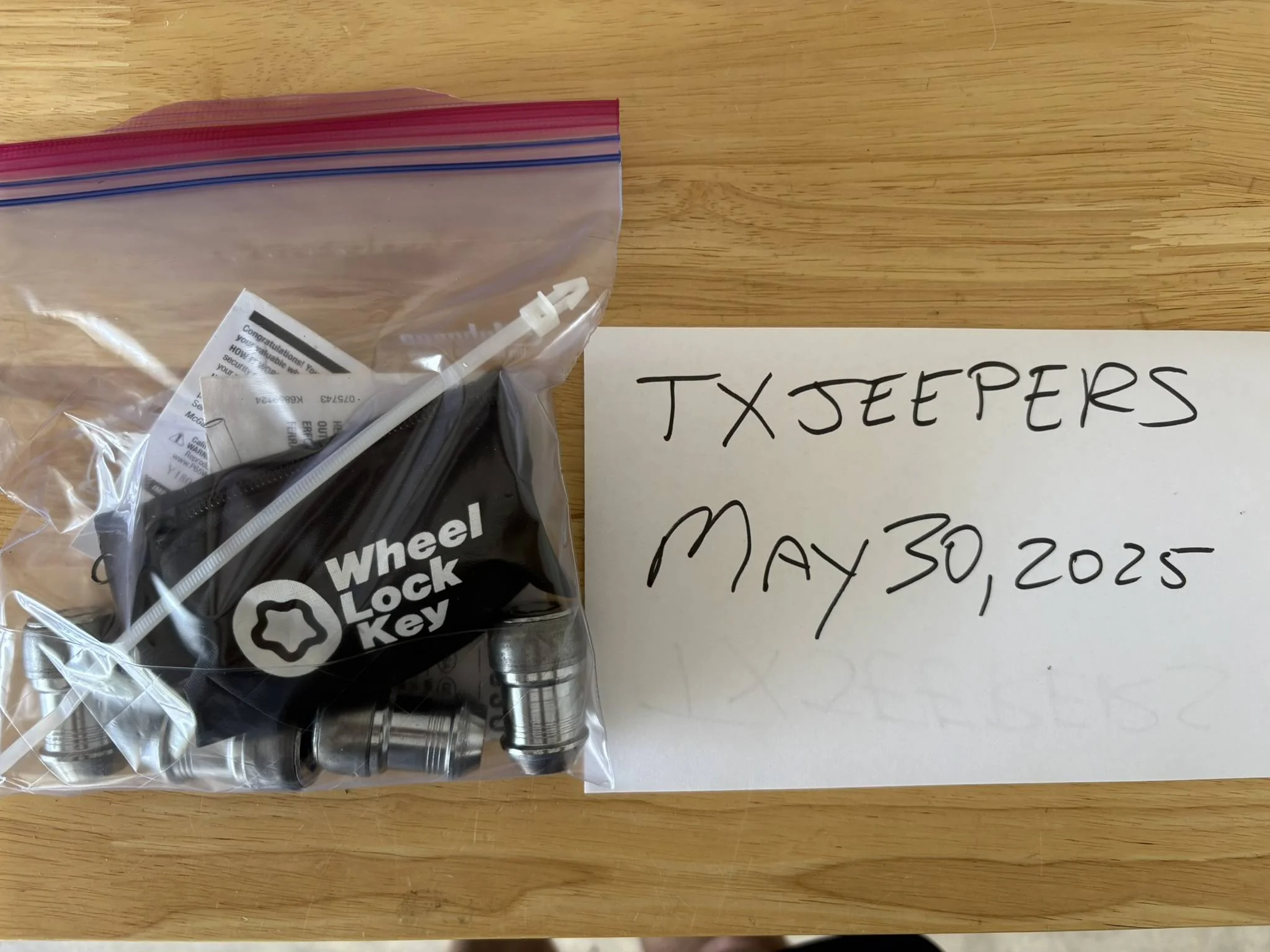 Jeep Wrangler JL Mopar Wheel Lock Set IMG_0597