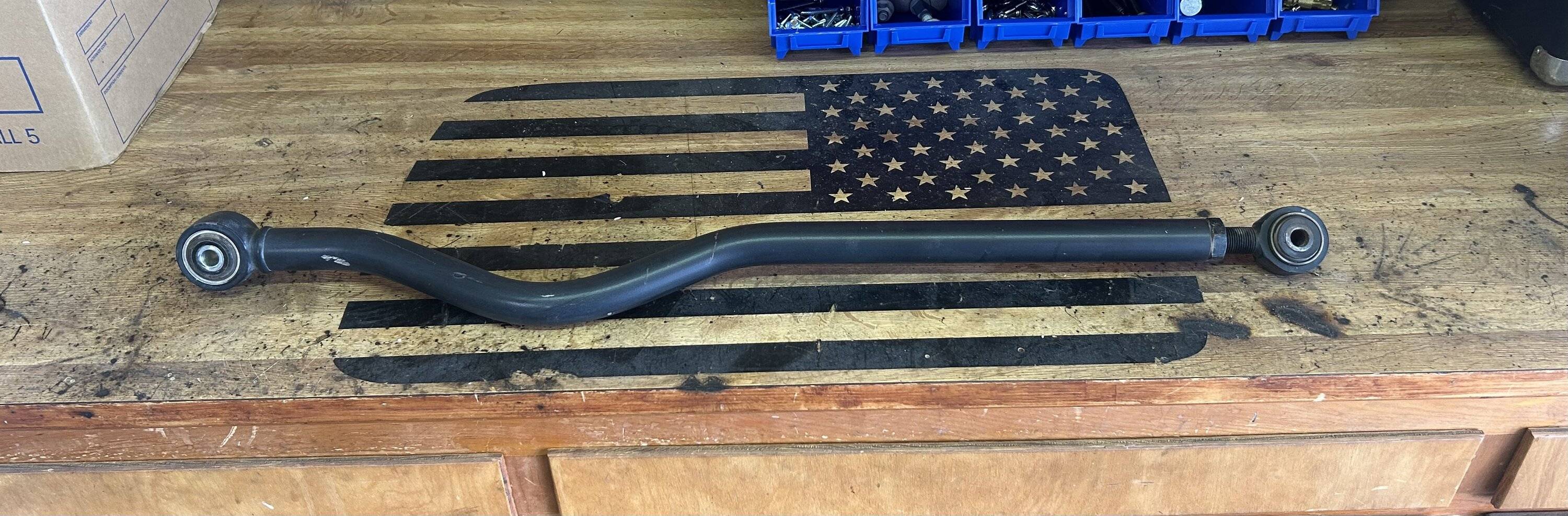 Jeep Wrangler JL Newish front track bar almost free IMG_9389