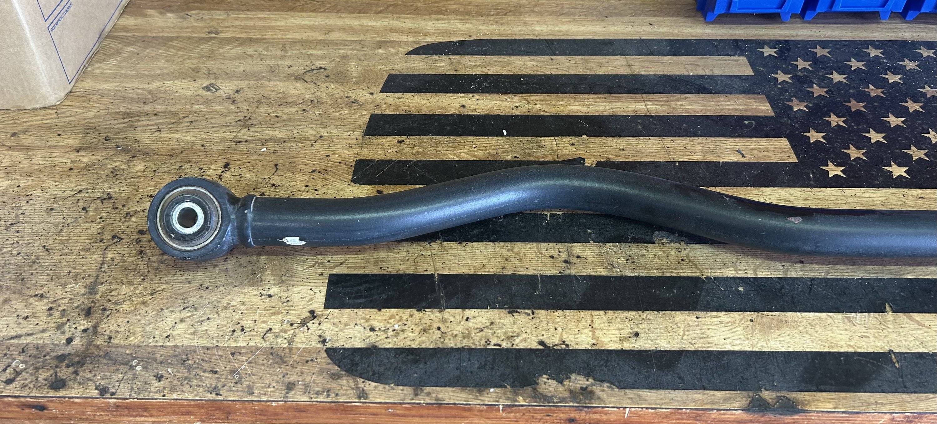 Jeep Wrangler JL Newish front track bar almost free IMG_9393