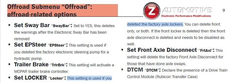 Jeep Wrangler JL Tazer Questions setLocker