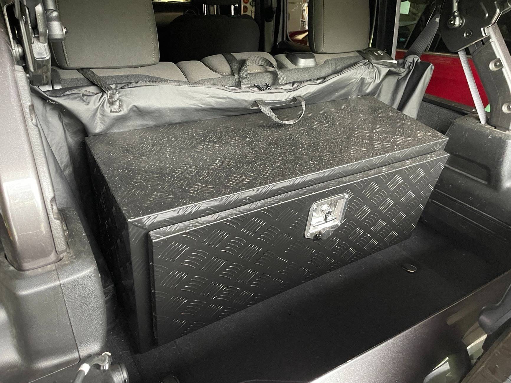 Jeep Wrangler JL My custom locking storage solution IMG_2059