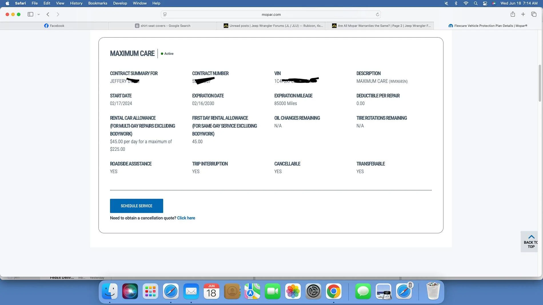 Jeep Wrangler JL Are All Mopar Warranties the Same? Screenshot 2025-06-18 at 7.14.50 AM