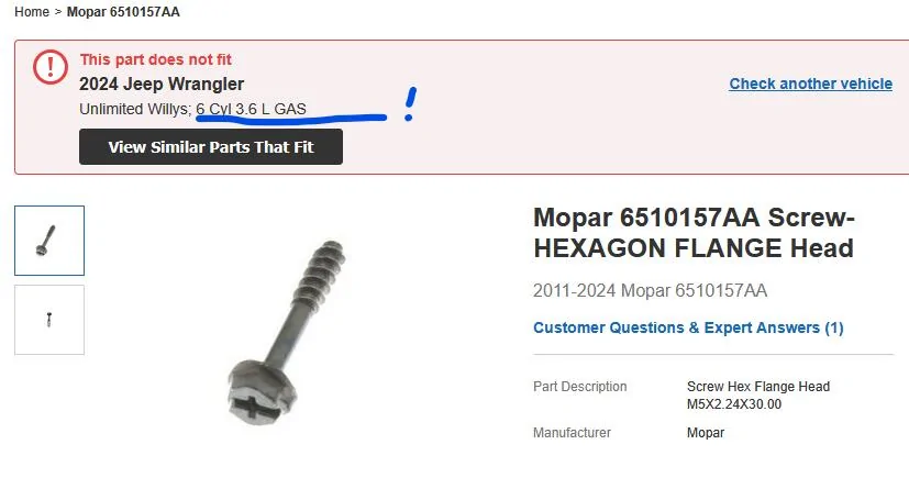 Jeep Wrangler JL Air box screw needed 1750292745505-j4
