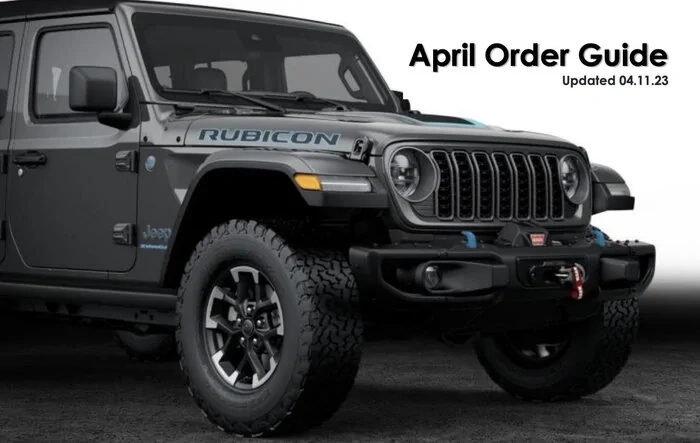 2024 Jeep Order Guide / Model Summary (With Updated Wrangler Facelift Model)