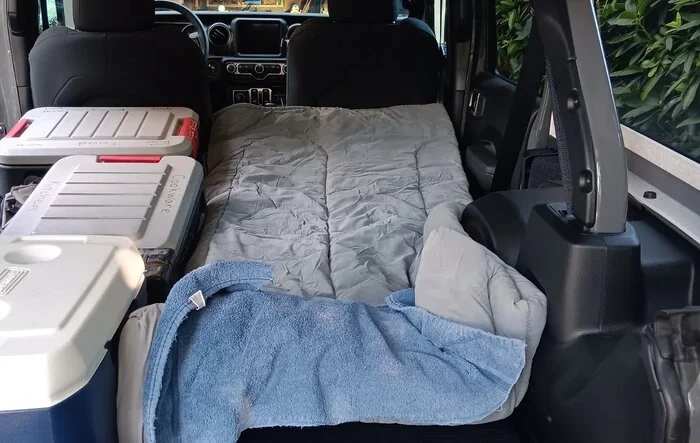 Driving cross country and sleeping in my JLU
